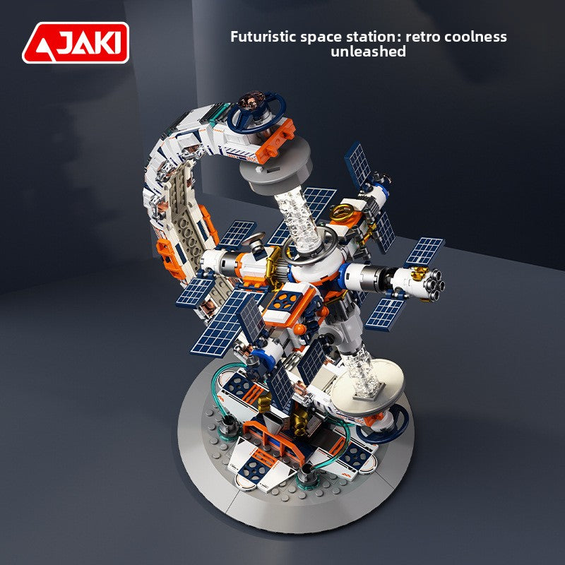 Assembled Space Sci-Fi Globe Model – Multicolor Plastic 副图